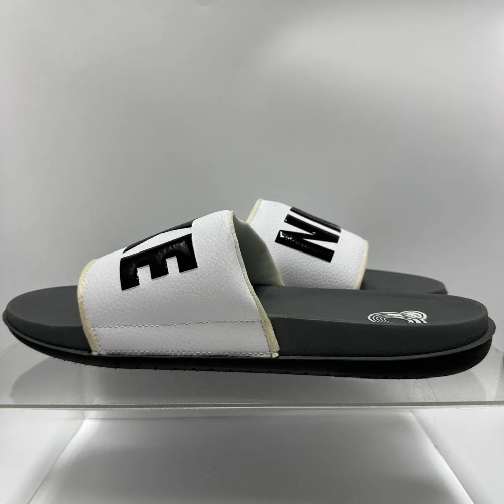Nike Offcourt Slide Dark Grey White BQ4639-001 Slipper Slides Men's Size 14